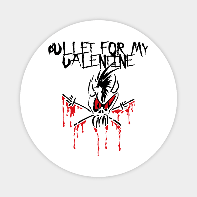 headbang my valentine Magnet by potato cast